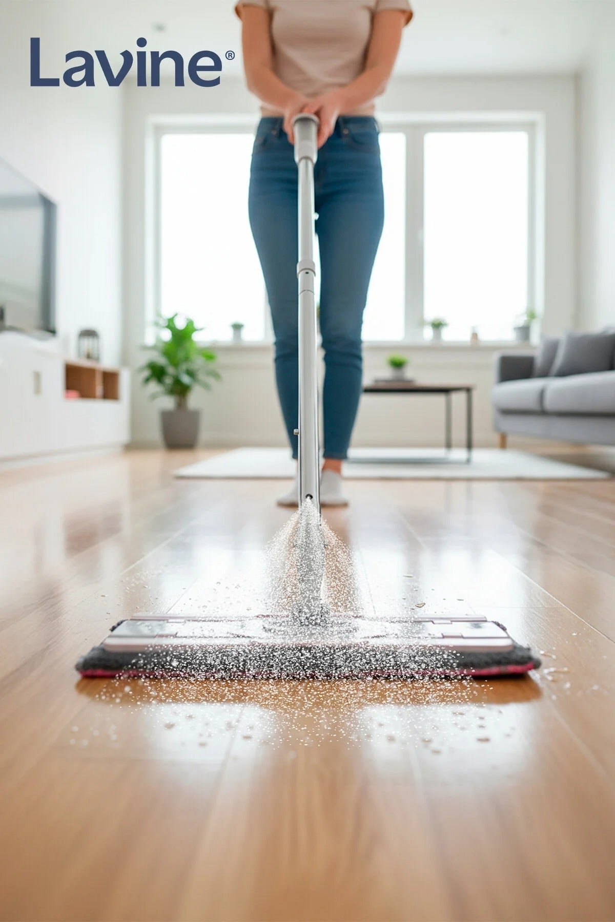 Spray Mop with Trigger System – Compact Design, Microfiber Pad, Compatible with XL/4XL Cloths