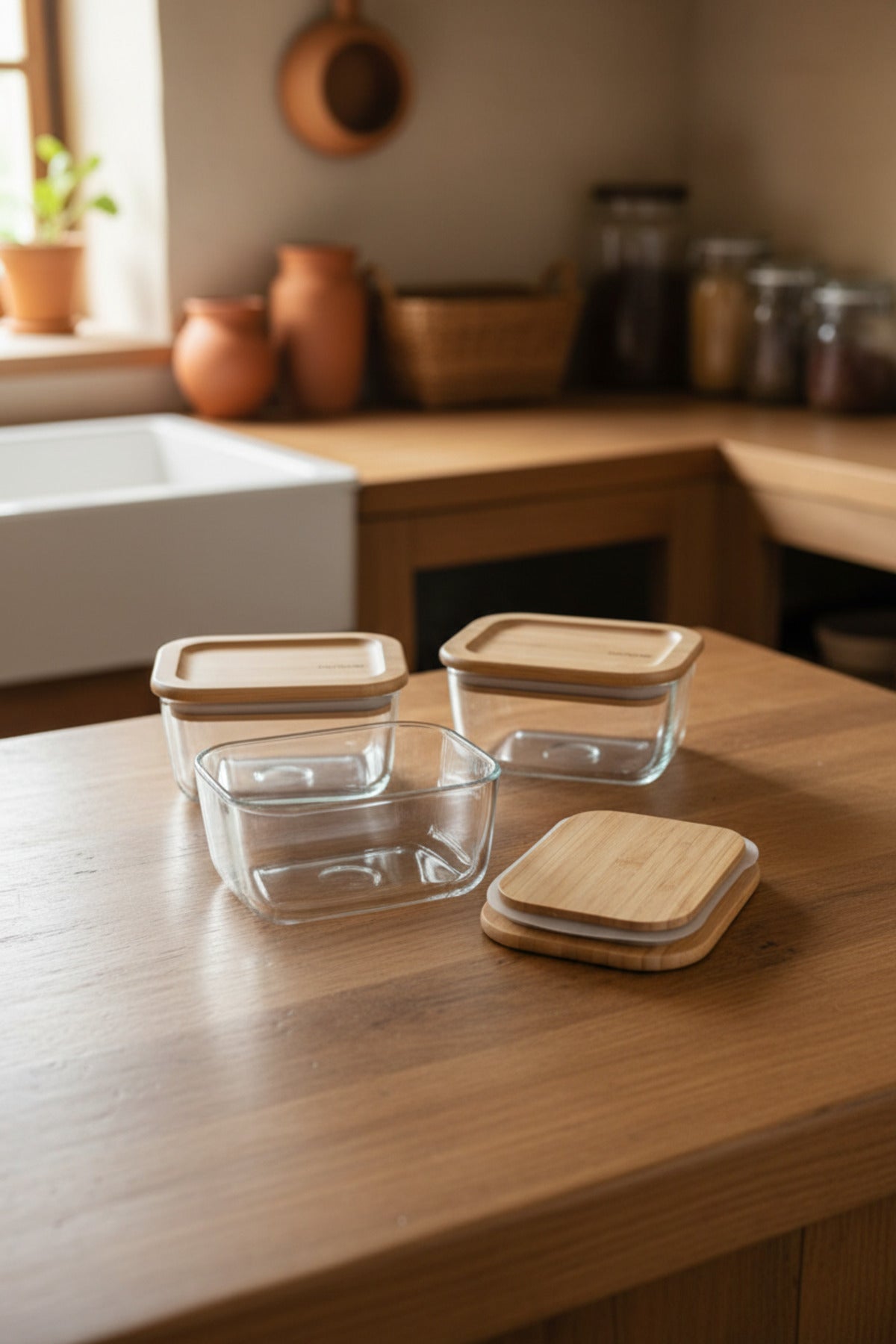 xBernardo Avenya 3 Piece Storage Container Set Large