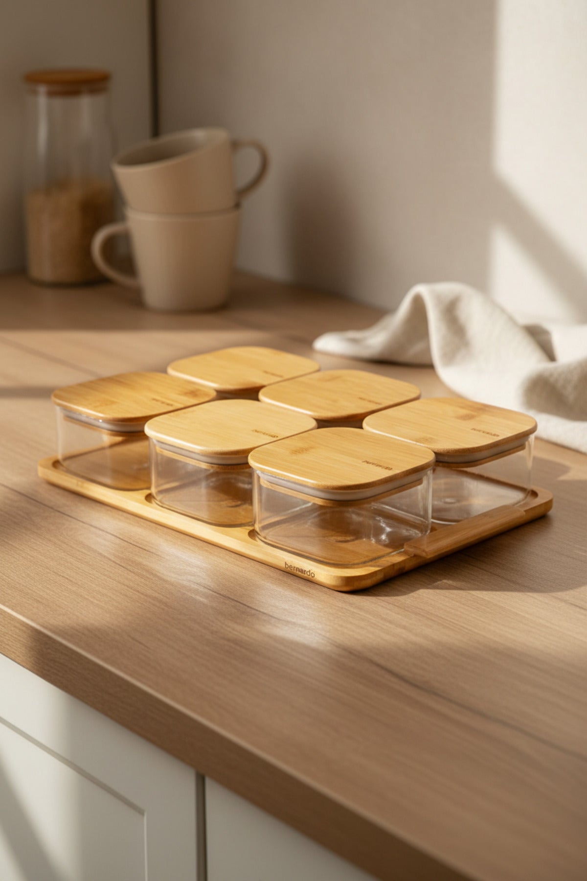 xBernardo Sereva 13 Piece Breakfast Serving Set with Tray