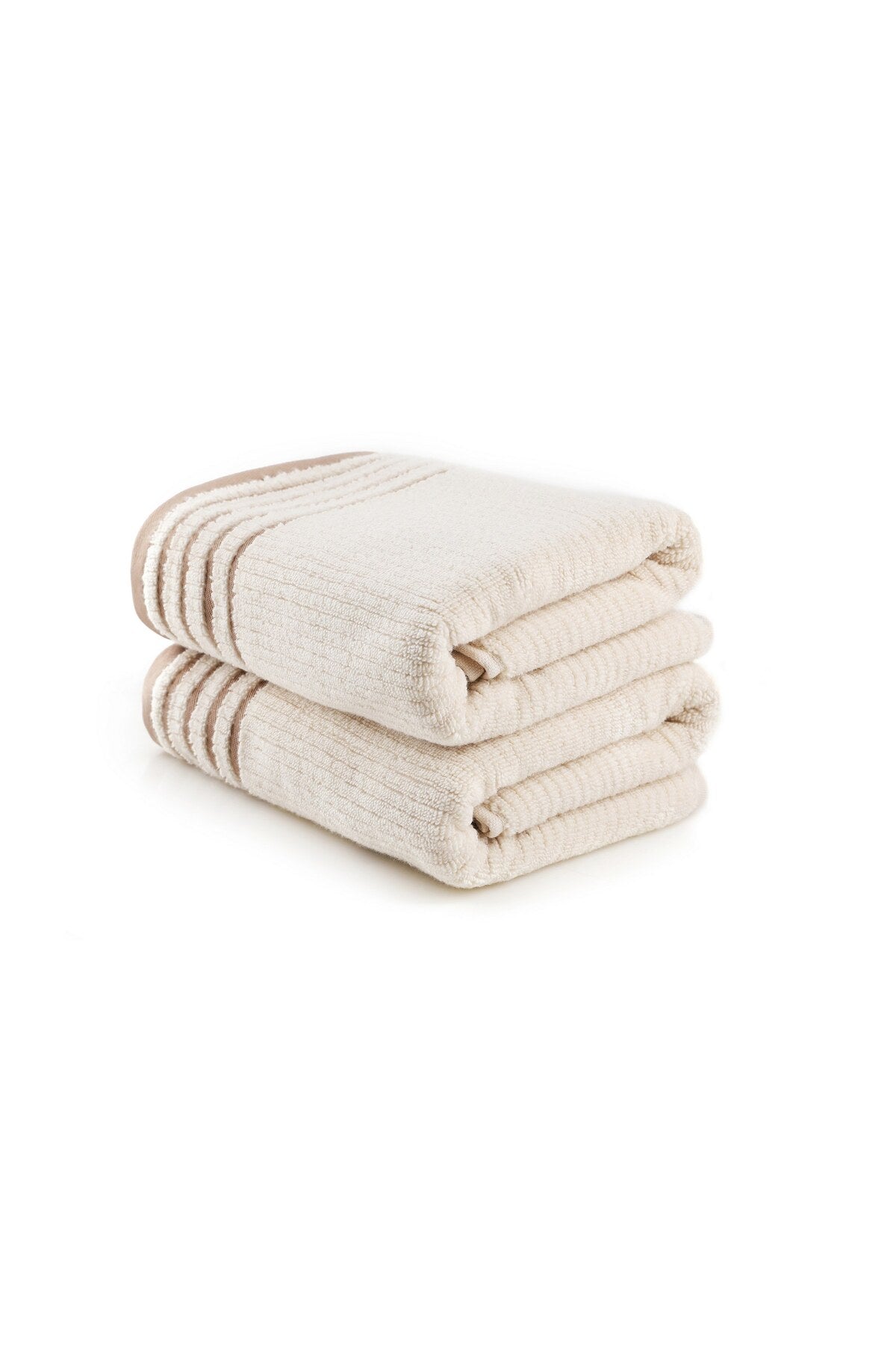 Set prosoape de baie (2 bucăți) Dimensiune: 75 X 150 Cm (2 bucăți) Mayra - Cappuccino