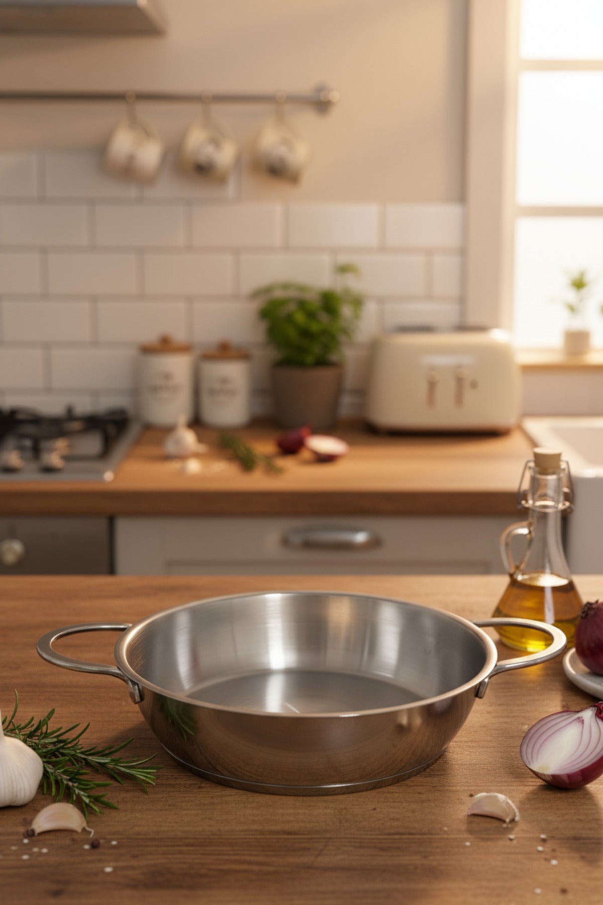 xBernardo Macro 2 Piece Steel Frying Pan Set