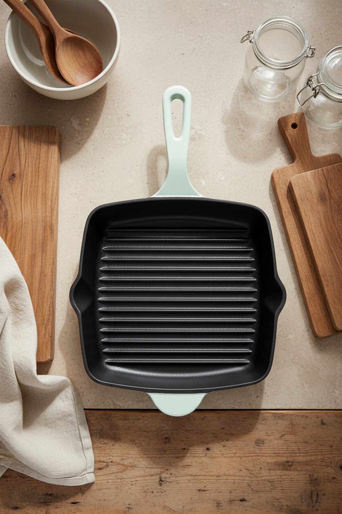 xBernardo Intensa Cast Square Pan Green 26cm