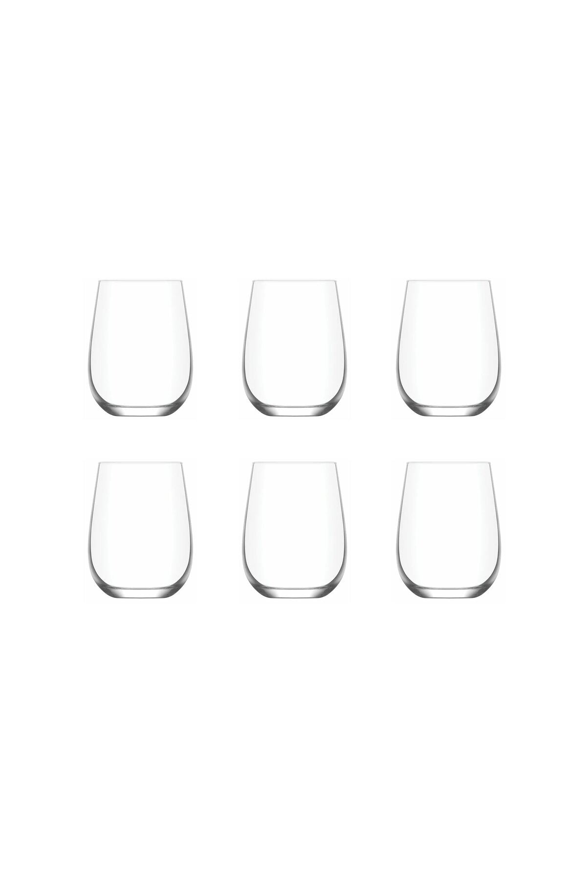 Set pahare (6 bucăți) 100% sticlă Dimensiune: 7 x 7 x 11,1 cm / 475 ml (6 bucăți) Transparent