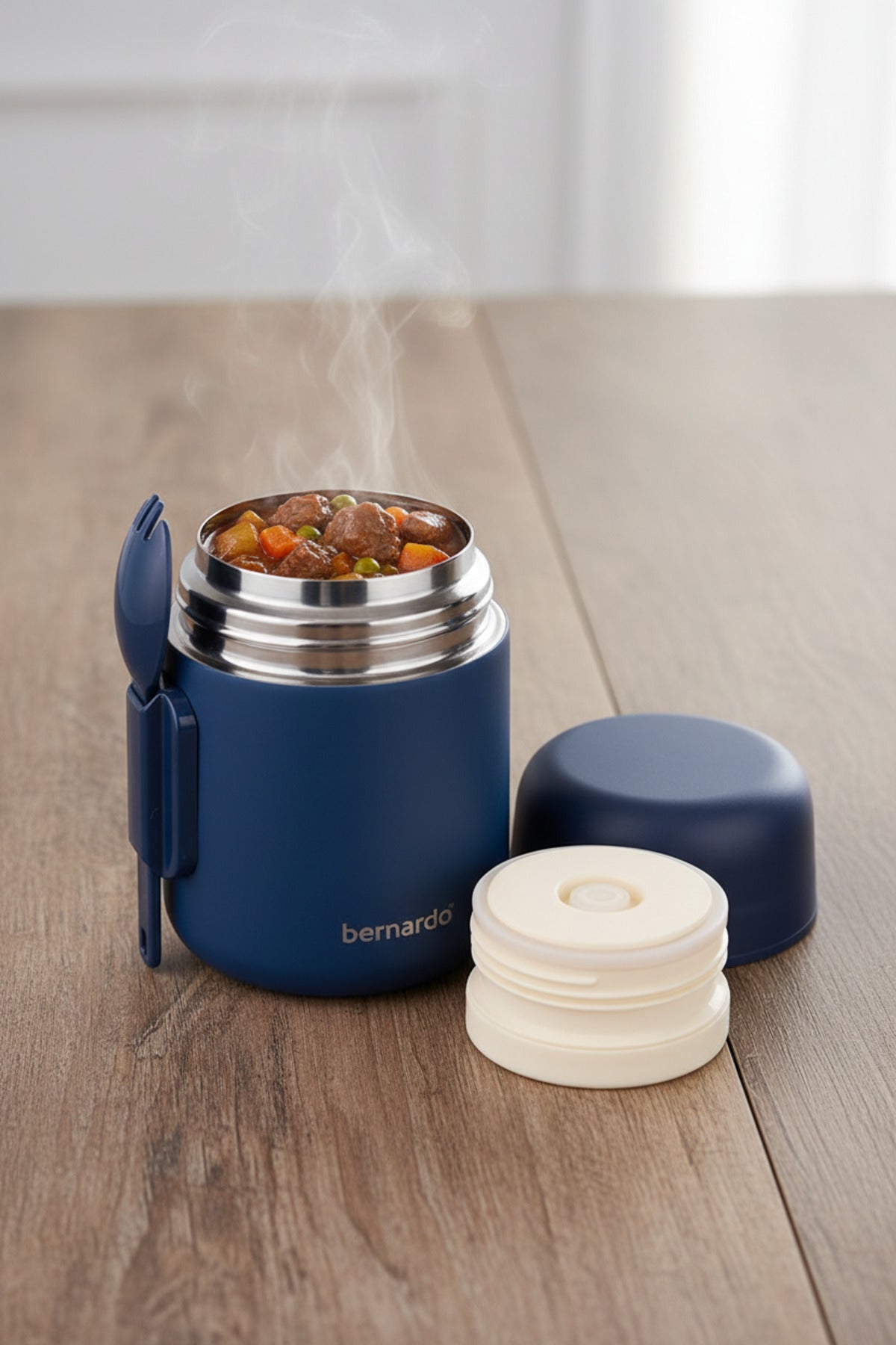 xBernardo Duo Food Thermos 500ml Navy Blue