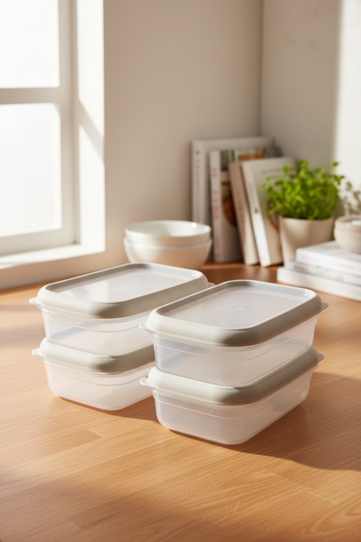 xBernardo Hide Plus 4 Piece Storage Container Set White
