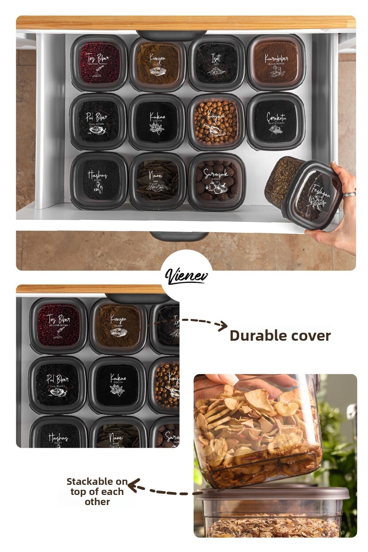 Organizator de depozitare și dulap Peggy Square cu 24 de etichete 6X(1.75 1.2, 0.55, 0.45) Ant