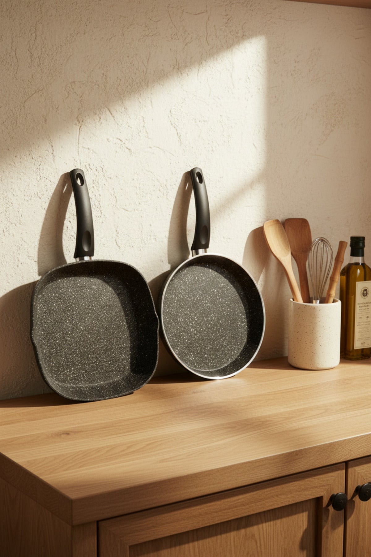 xBernardo Carolin 2 Piece Grill Pan Set Black
