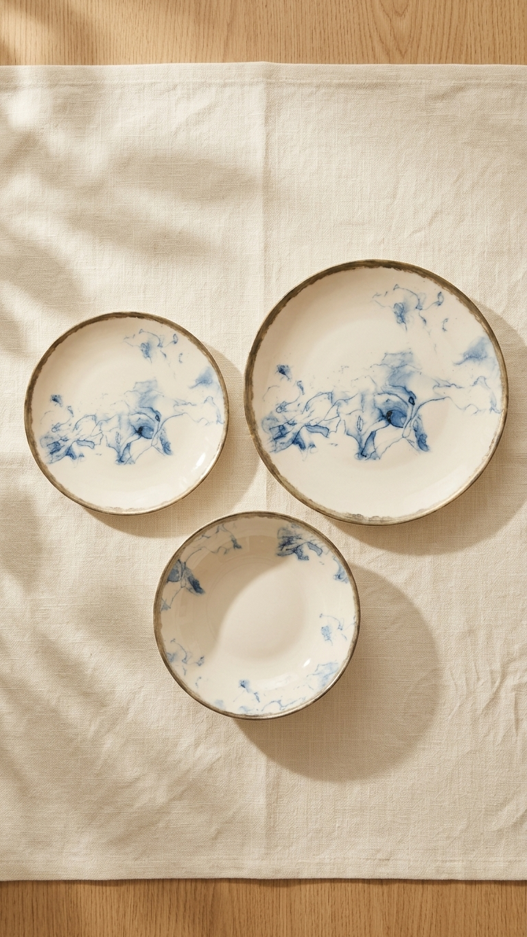 Farika 18 Piece Duru Dinner Set for 6 People - Premium Dinner Set