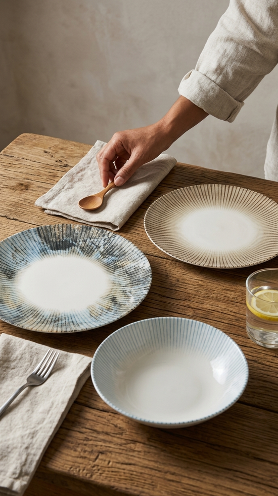 Farika 18 Piece Cosmic Dinner Set for 6 People - Premium Dinner Set