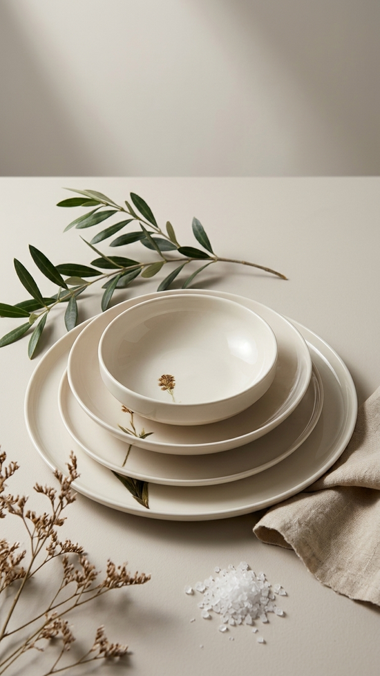 Farika 24 Piece Flower Garden Dinner Set for 6 People - Premium Dinner Set