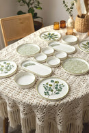 14 Piece Stackable Fall Leaf Breakfast Set for 6 People – Luxury Breakfast Serving Plate Set