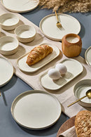 14-Piece Gold Gilded Breakfast Set for 6 People – Caotic Gold Luxury Serving Plate Set