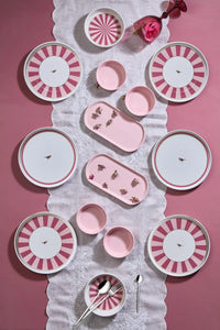 14-Piece Stackable Love Birds Breakfast Set for 6 People – Luxury Serving Set