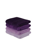 Set prosoape de față (4 bucăți) Dimensiune: 30 X 50 cm (4 bucăți) Curcubeu - Liliac