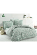 Double Quilt Cover Set Duvet Cover: 200 X 220 Cm Flat Sheet: 220 X 240 Cm Pillowcase: 50 X 70 Cm (2 Pieces) Pure - Water Green
