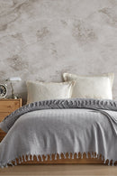 Pique dublu Dimensiune: 200 x 220 cm Gri deschis
