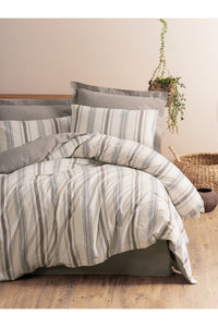 Double Quilt Cover Set Quilt Cover: 200 X 220 Cm Flat Sheet: 240 X 260 Cm Pillowcase: 50 X 70 Cm (2 Pieces) Neoma - Mink