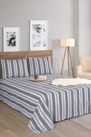 Double Sheet Set Flat Sheet: 220 X 240 Cm (1 Piece) Pillowcase: 50 X 70 Cm (2 Pieces) Anthracite