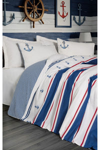 Ranforce Double Quilt Cover Set Quilt Cover: 200 X 220 Cm Flat Sheet: 240 X 260 Cm Pillowcase: 50 X 70 Cm (2 Pieces) Ecru