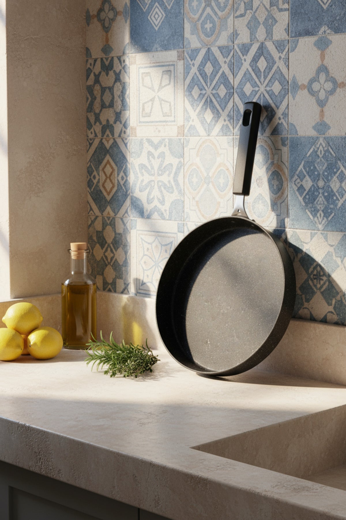 xBernardo Wave 32cm Granite Fish Pan