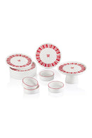 11 Piece Handmade Ribbon Breakfast Set with Footed Serving Stand – Luxury Serving Set