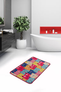 Bathmat Non-Slip Underside Size: 40 X 60 Cm Meow Multicolor