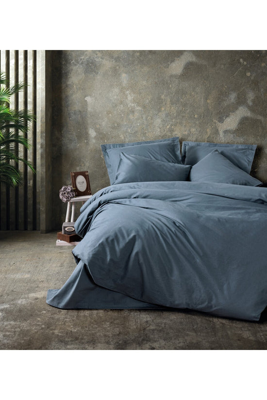 Ranforce Single Quilt Cover Set Quilt Cover: 160 X 220 Cm Flat Sheet: 160 X 240 Cm Pillowcase: 50 X 70 Cm (1 Piece) Anthracite