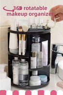 360 Degree Rotating Black Makeup Organizer