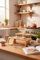 xBernardo Lunaya 3 Piece Bamboo Stand Breakfast Set Large