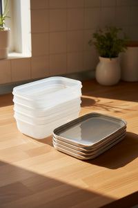 xBernardo Hide Plus 4 Piece Storage Container Set White