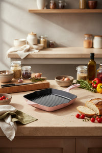 xBernardo Intensa Cast Square Pan Pink 26cm
