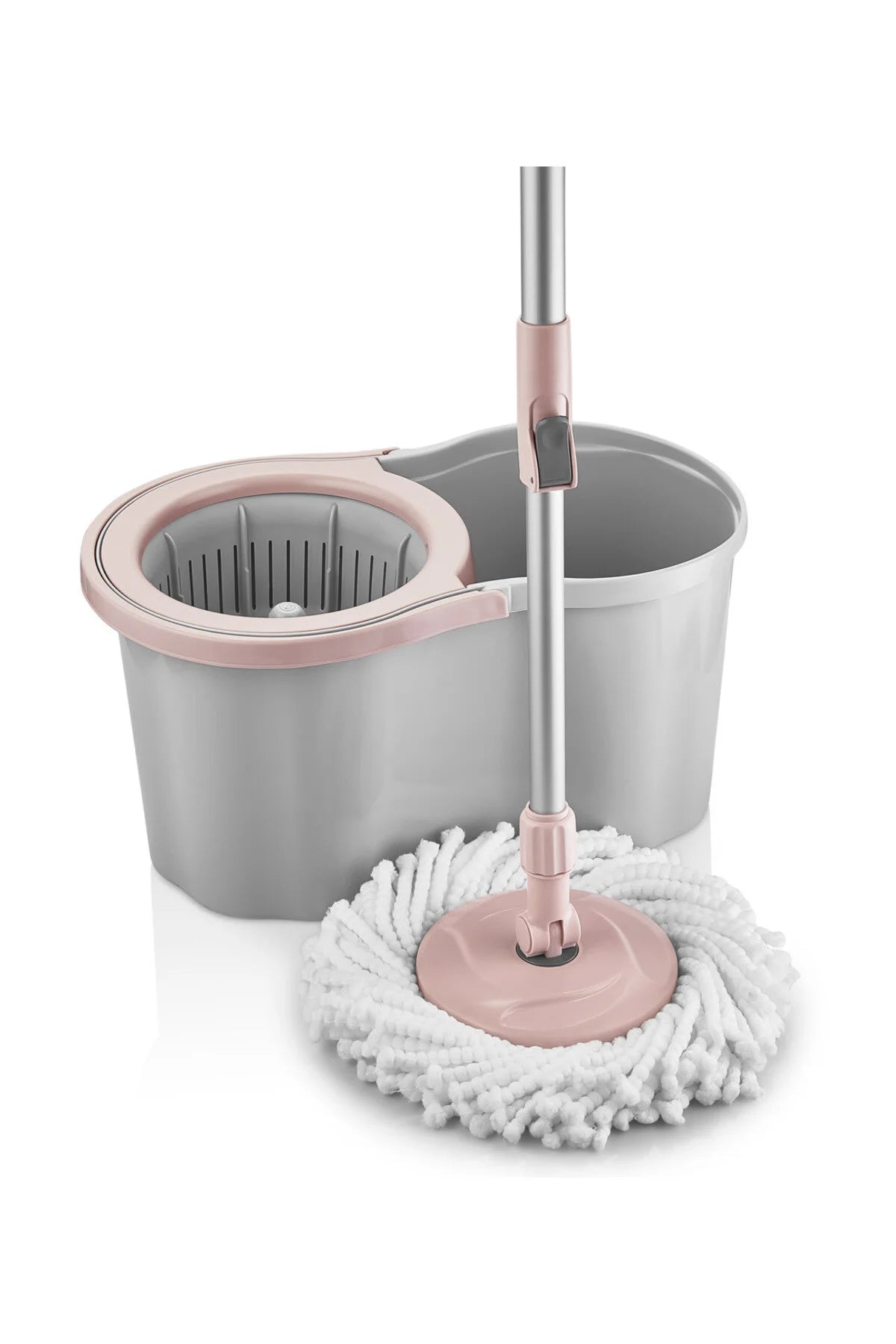 360 Ultra Premium Mop Cleaning Set – 16L Bucket with Rotating Head & Stainless Steel Handle (Grey)