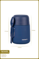 xBernardo Duo Food Thermos 500ml Navy Blue
