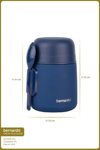 xBernardo Duo Food Thermos 500ml Navy Blue