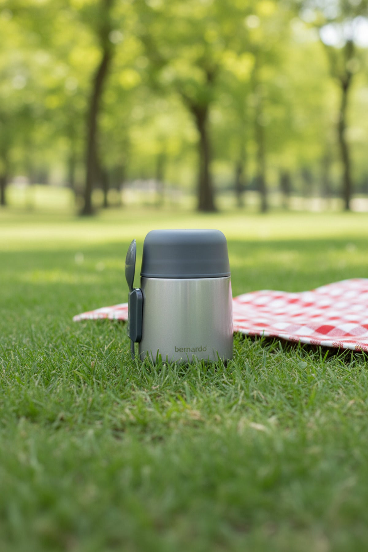 xBernardo Duo Food Thermos 500ml Metallic Grey