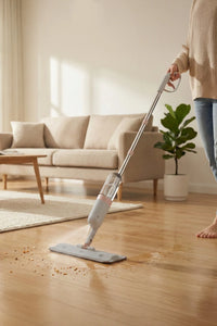 Spray Mop Cleaning Set Velcro Microfiber Cloth Upwards-Oriented Use