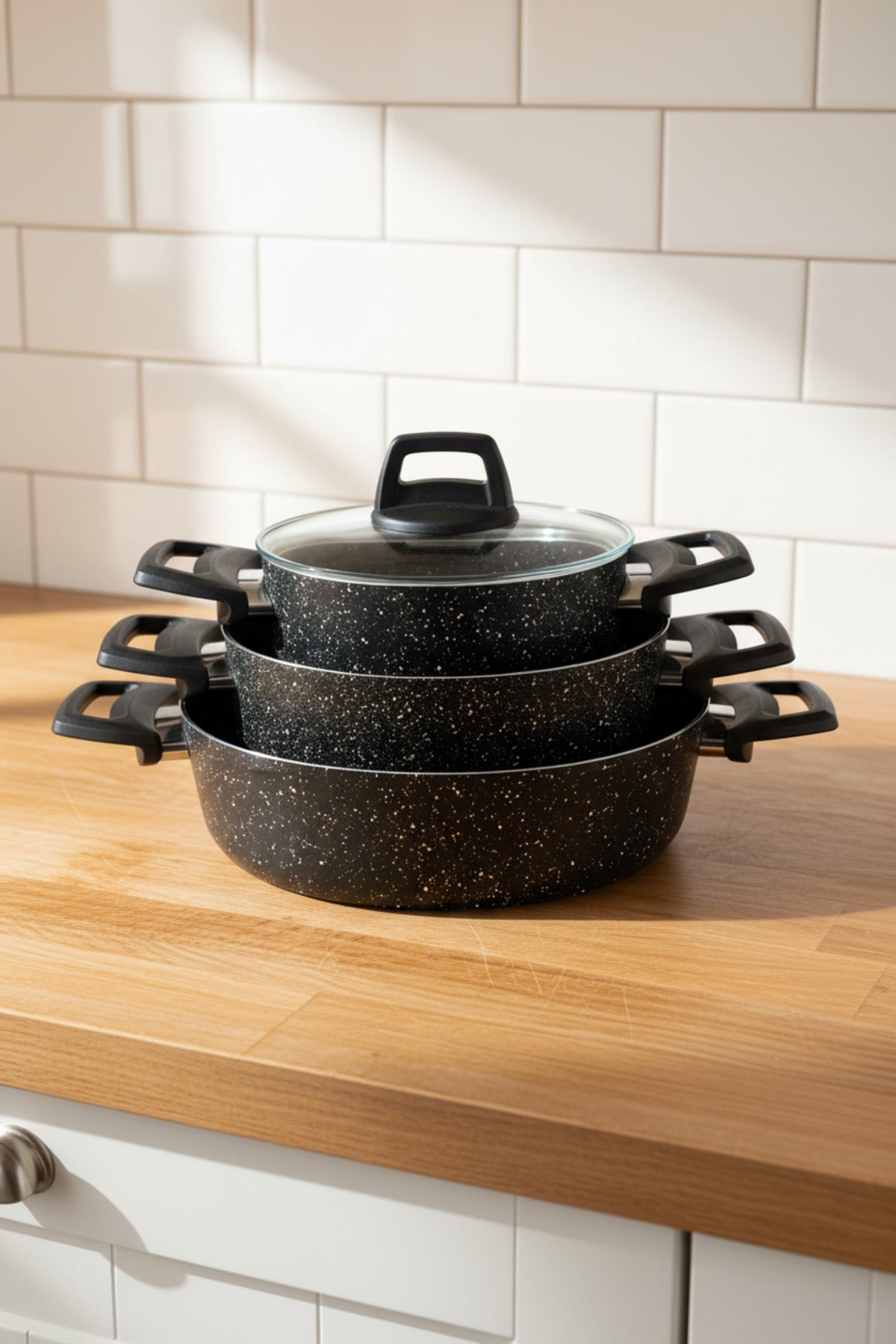 xBernardo Vormi 7 Piece Pot Set Black