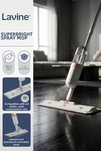 Spray Mop Cleaning Set Velcro Microfiber Cloth Upwards-Oriented Use