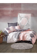 Set Huse de Pilotă Duble Ranforce Husă Pilotă: 200 X 220 Cm Cearșaf de Pat: 240 X 260 Cm Față de Pernă: 50 X 70 Cm (2 Bucăți) Leron - Gri