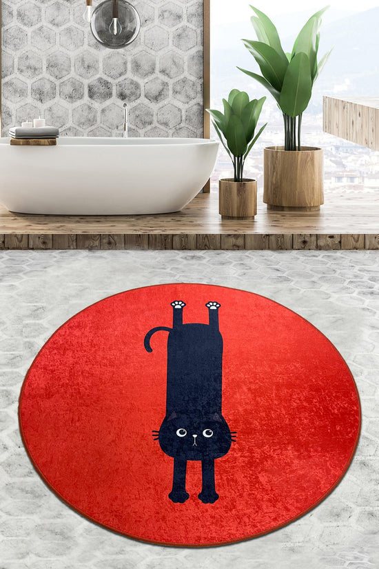 Bathmat Non-Slip Underside Diameter: 80 Cm Comfort Multicolor