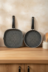 xBernardo Carolin 2 Piece Grill Pan Set Grey