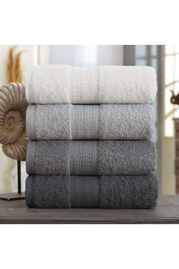 Set prosoape de mâini (4 bucăți) Dimensiune: 50 x 85 cm (4 bucăți) Gri