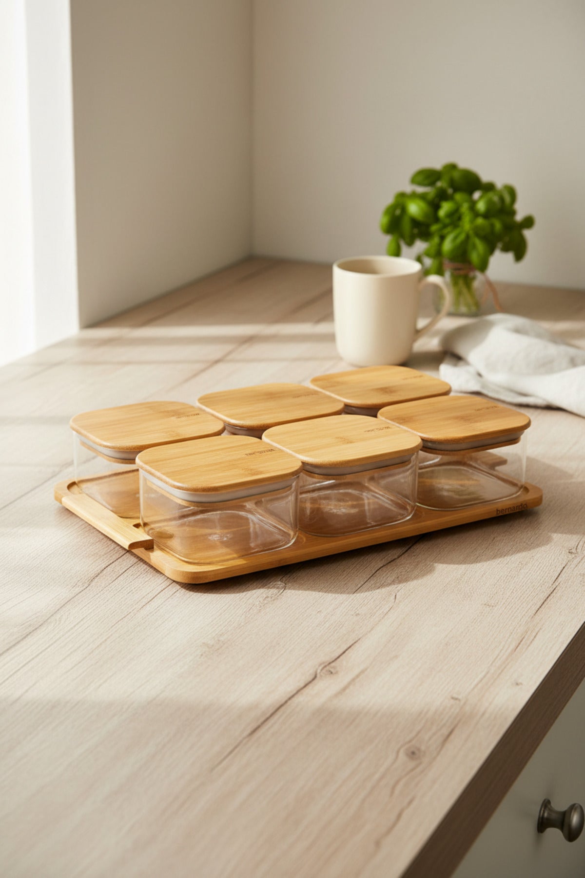 xBernardo Sereva 13 Piece Breakfast Serving Set with Tray