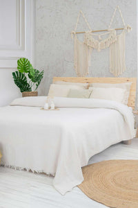 Double Pique Size: 220 X 240 Cm Cream