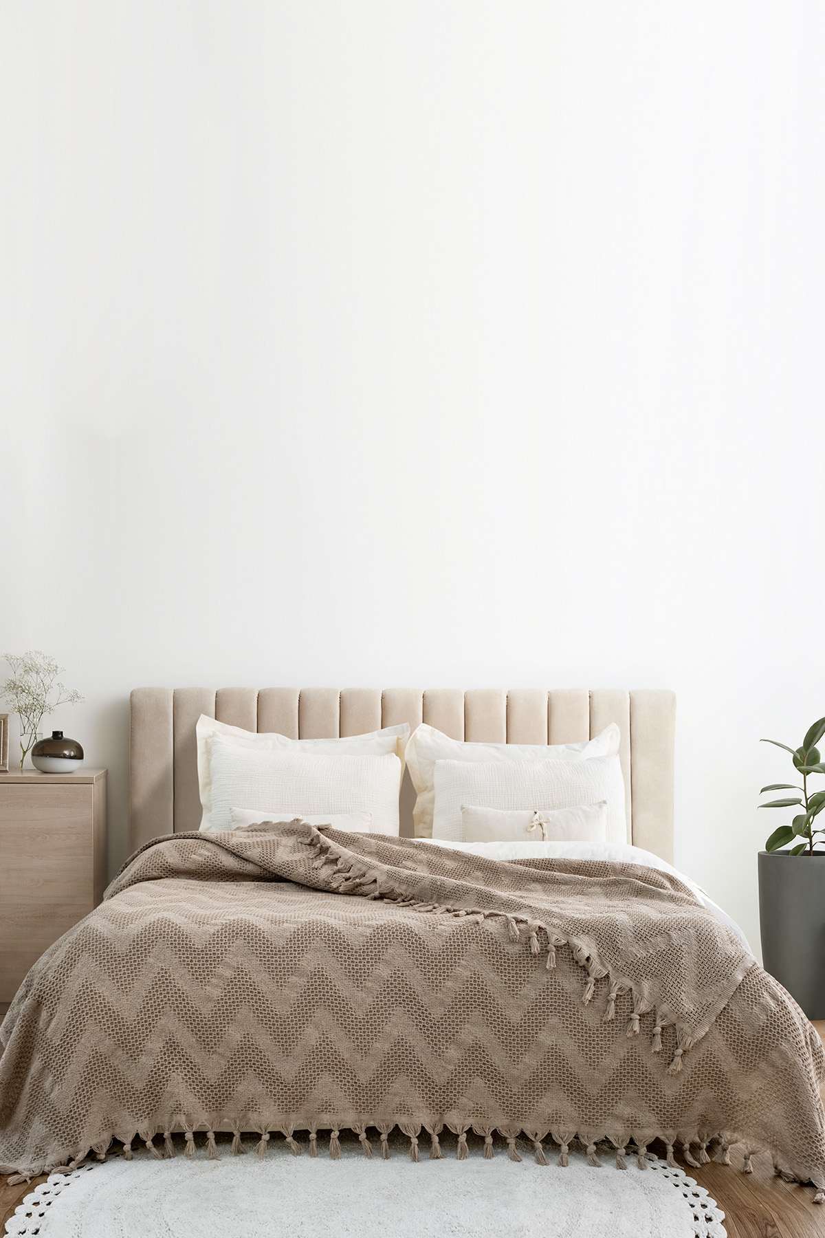 Double Pique Size: 200 X 230 Cm Beige