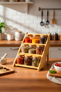 xBernardo Liora 9 Piece Spice Rack Set 3 Tier