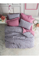 Set de husă dublă Ranforce Husă pilotă: 200 X 220 cm Cearșaf de pat cu elastic: 240 X 260 cm Față de pernă: 50 X 70 cm (2 bucăți) Penny - Dusty Rose