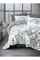 Set Ranforce de Cearșafuri Duble Husă Pilota: 200 X 220 Cm Cearșaf de Pat: 240 X 260 Cm Față de Pernă: 50 X 70 Cm (2 Bucăți) Florva - Antracit