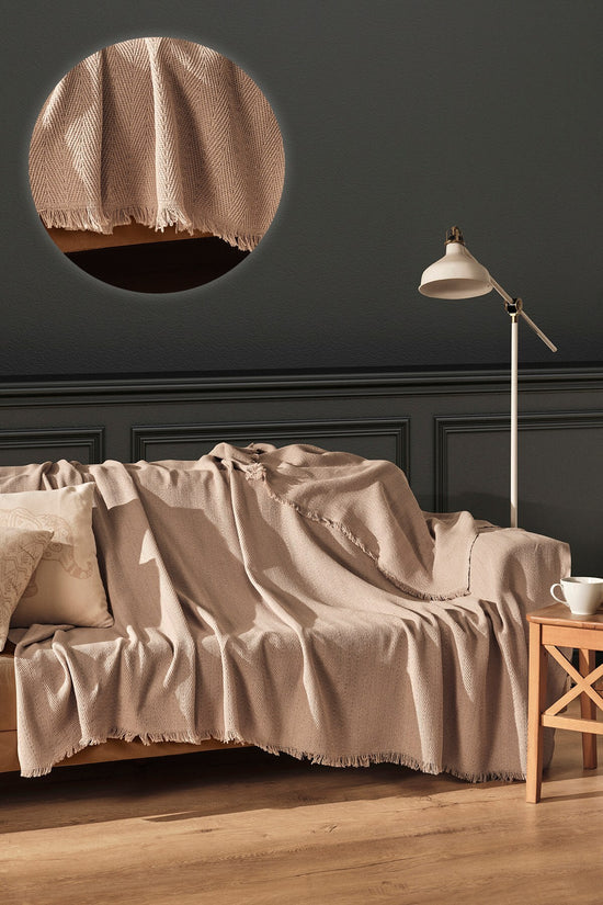 Sofa Cover Size: 170 X 205 Cm Beige