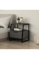 Nightstand Thickness: 18 Mm Width: 45 Cm Height: 50 Cm Depth: 40 Cm Shelf Height: 19 Cm Soft-Close Hinges Anthracite